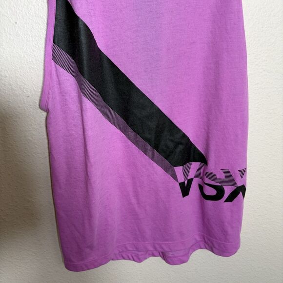 VSX Victoria's Secret Tank Top Women's Small Purple T Back Sleeveless Open Back - Picture 3 of 8